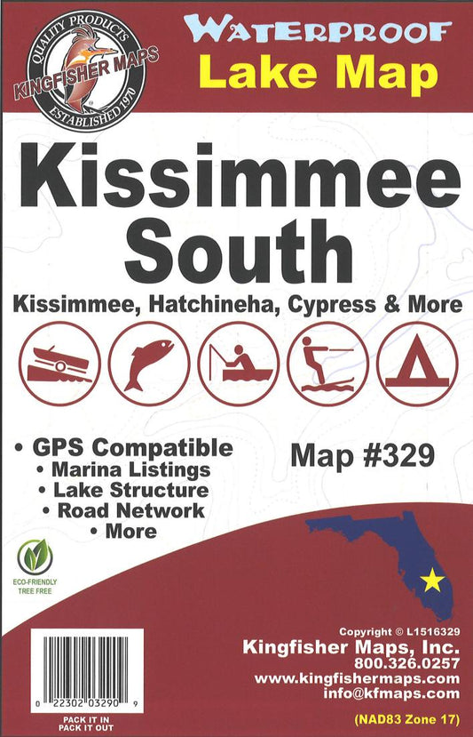 Kissimmee Lake South, FL Fishing Map