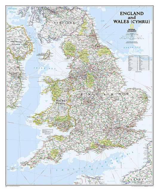 England and Wales Classic [Laminated]