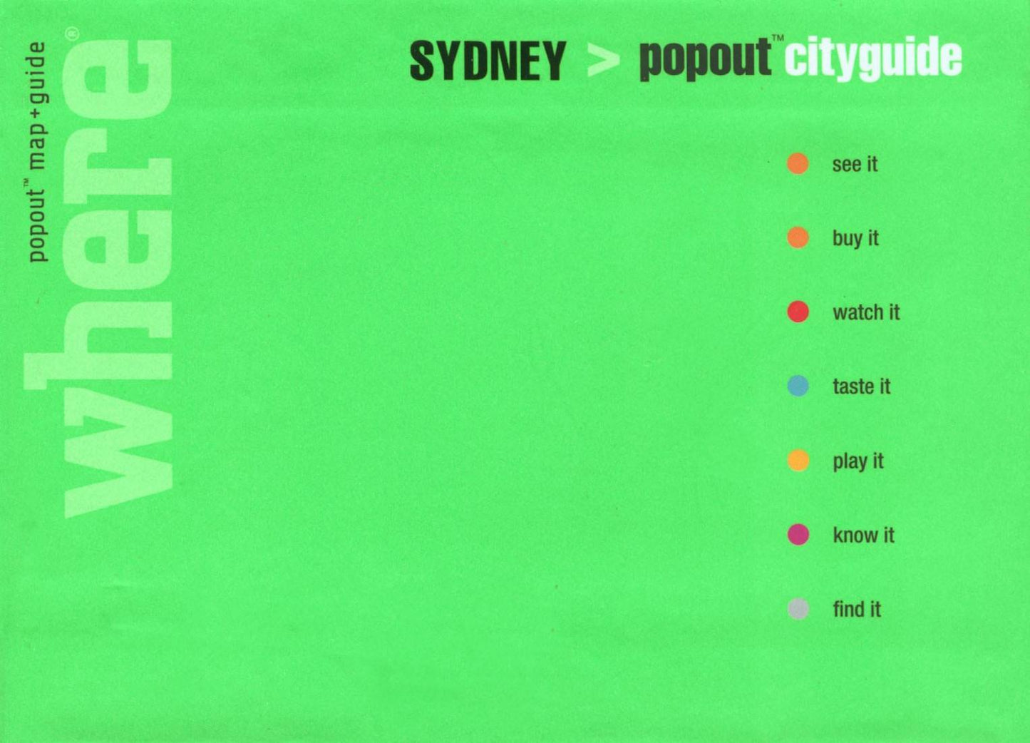 Sydney : popout cityguide