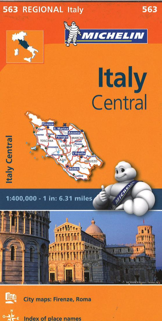 Italy, Central (563) Road Map