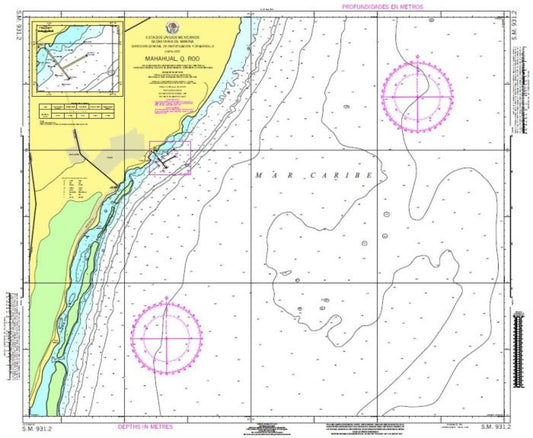MAJAHUAL, Q. ROO - 931.2 - Mexico Nautical Charts by SEMAR