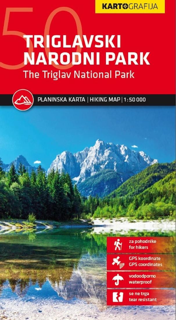 Triglav National Park Hiking Map