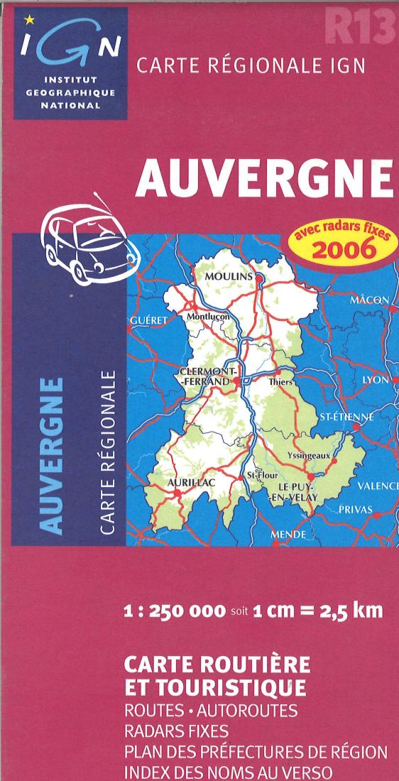 Auvergne Road Map