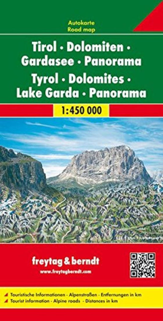 Tirol : Dolomiten : Gardasee : panorama = Tyrol : Dolomites : Lake Garda : panorama