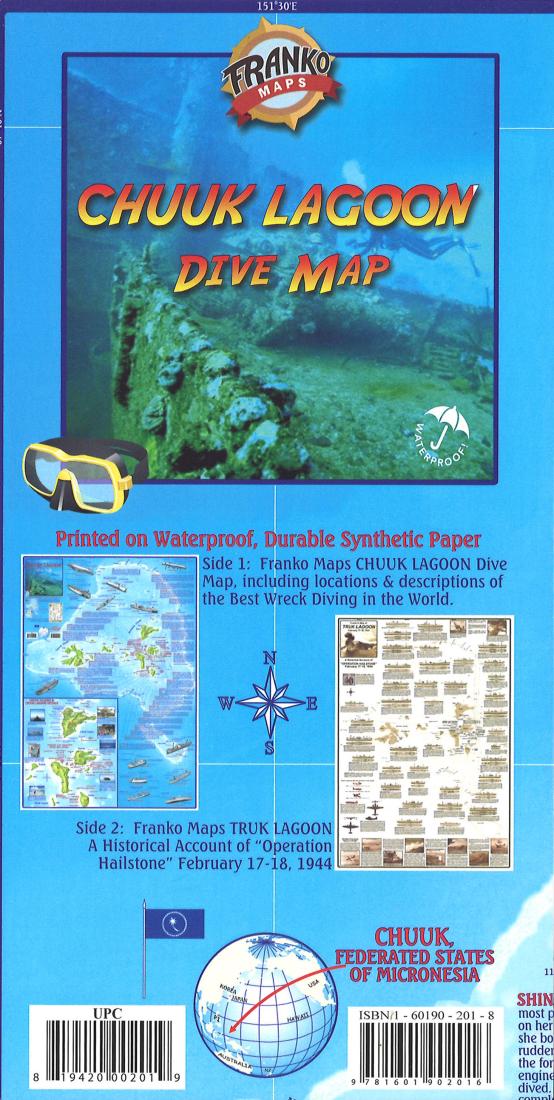Franko's Chuuk Lagoon : dive map