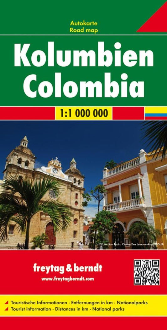 Colombia : road map, 1:1 000 000 = Kolumbien : autokarte, 1:1 000 000 = Colombia : mapa de carreteras, 1:1 000 000 = Colombie : carte routière, 1:1 000 000 = Colombia : carta stradale, 1:1 000 000