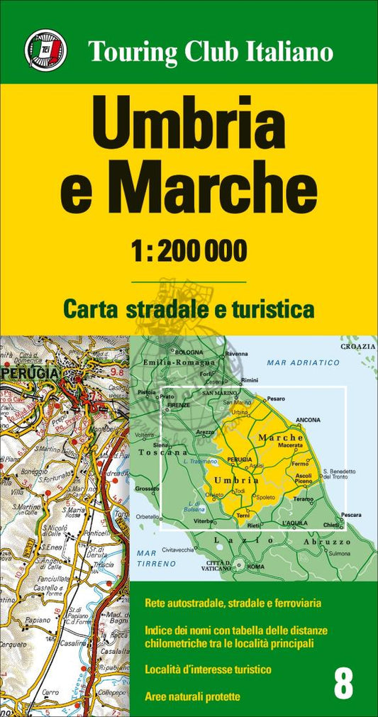 Umbria e Marche = Umbria and the Marches = Umbrien und Marken = Ombrie et Marches = Umbría y Marche