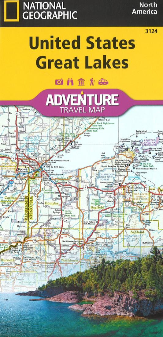 U.S. Great Lakes Adventure Map