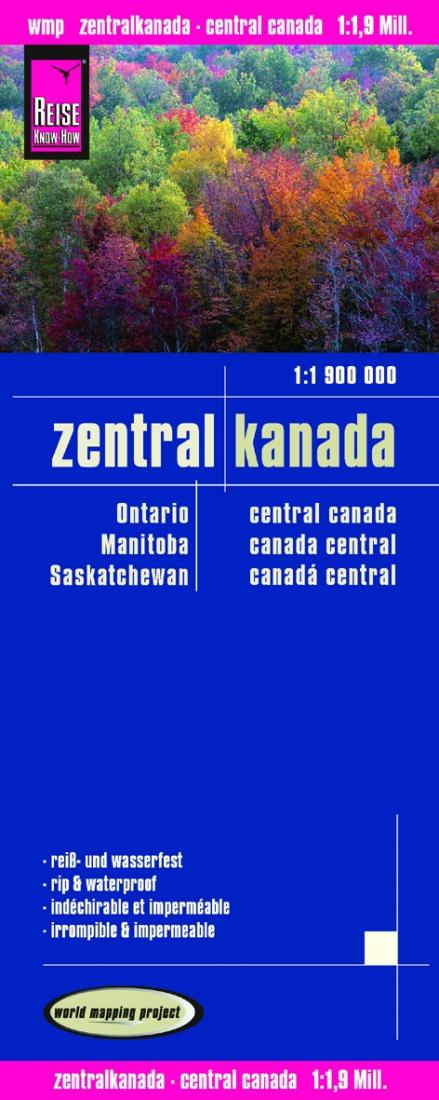 Zentral Kanada Road Map
