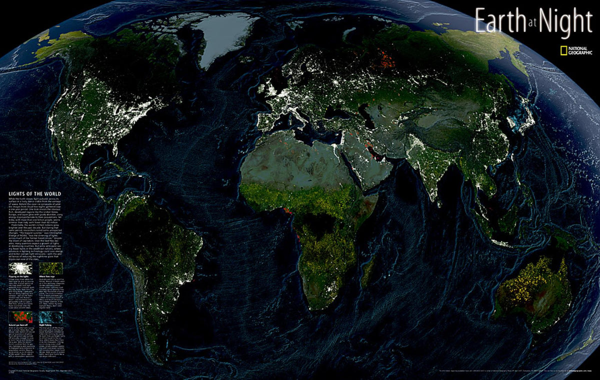 Earth at night