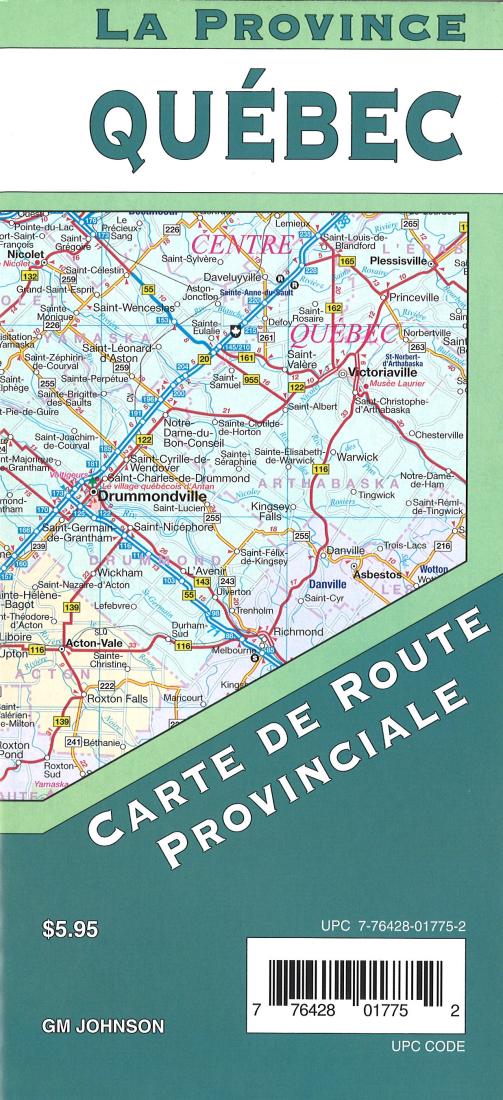 Quebec Provincial Road Map