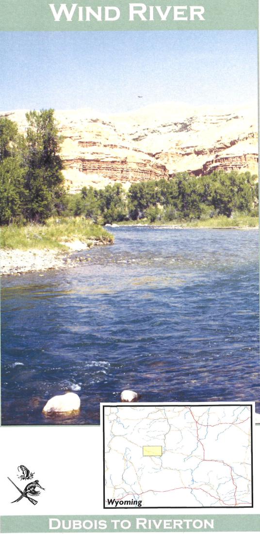 Wind River: Dubois to Riverton Fishing Map