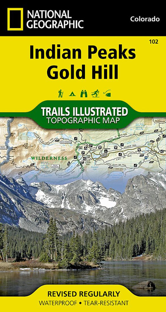 Indian Peaks and Gold Hill, Map 102