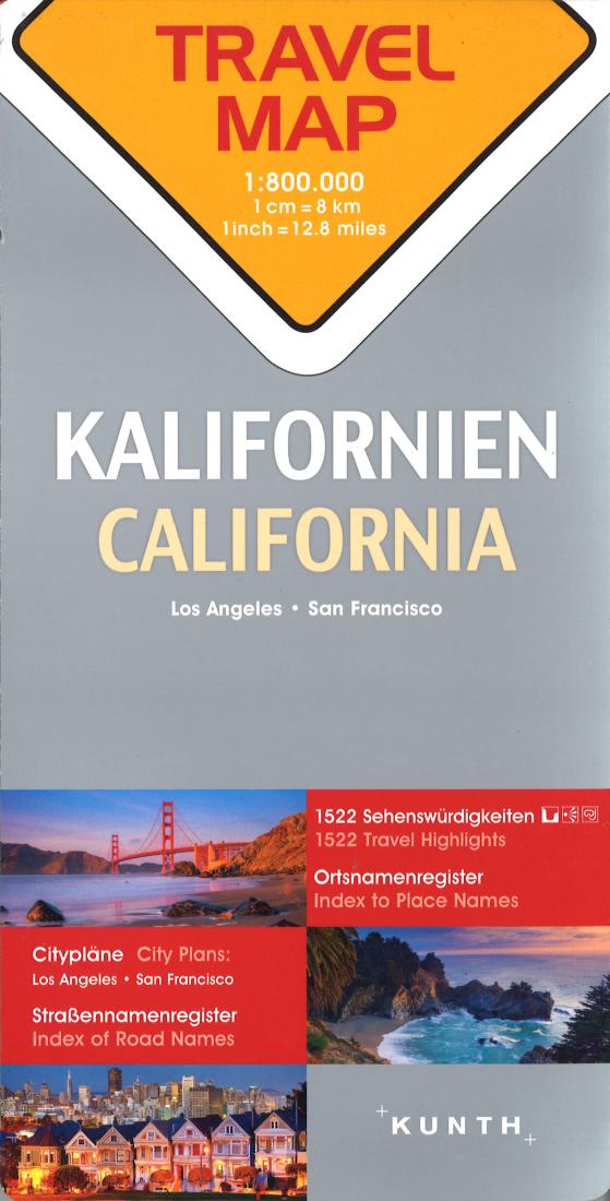 California, Los Angeles, San Francisco : travel map = Kalifornien, Los Angeles, San Francisco