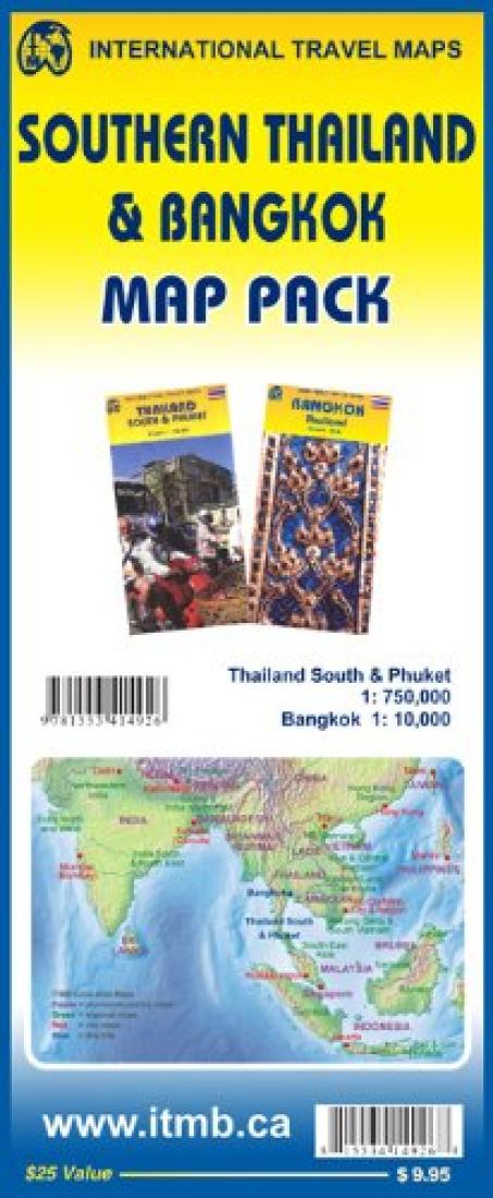 Southern Thailand & Bangkok Map