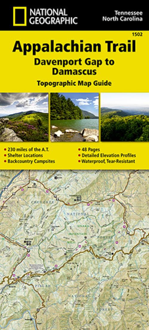 Appalachian Trail : Davenport Gap to Damascus : topographic map guide