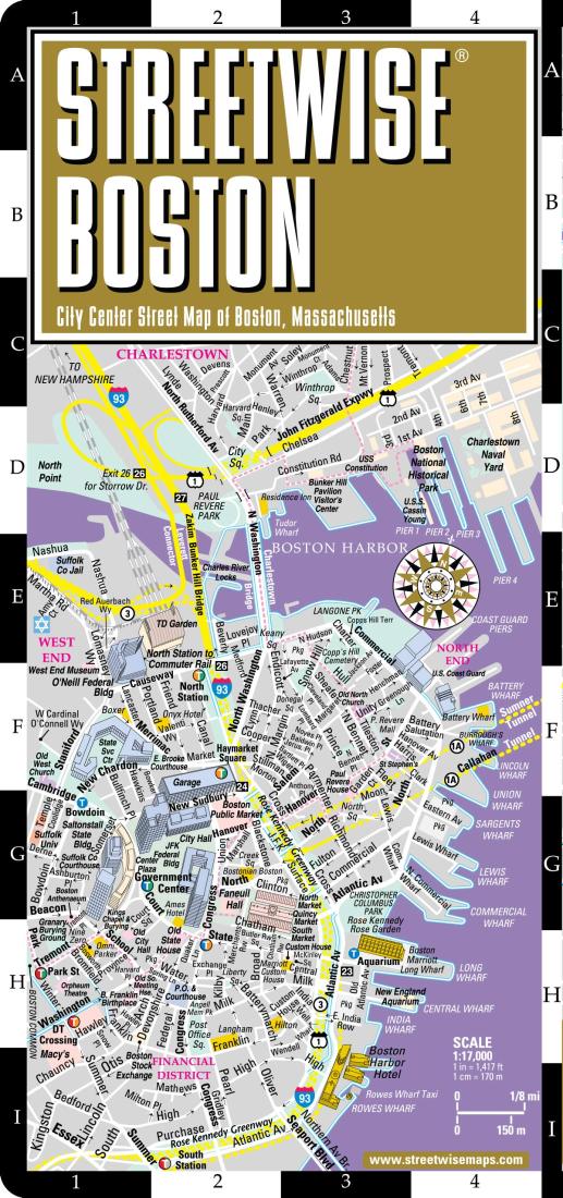 Streetwise Boston Map