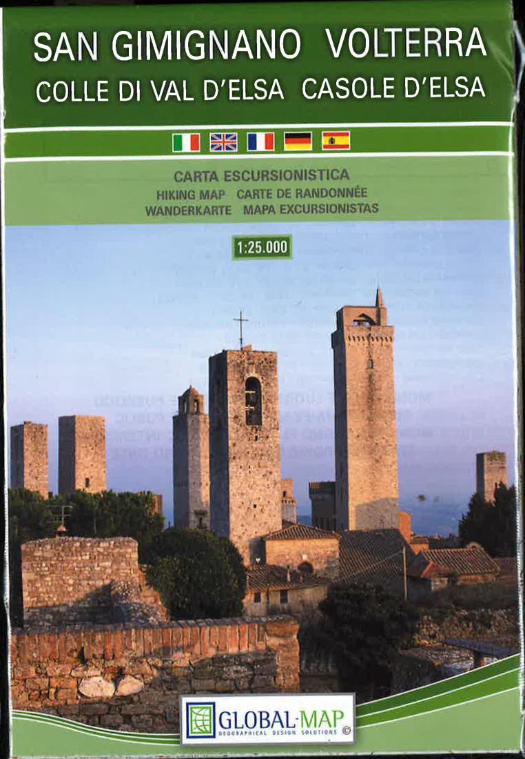 San Gimignano. Volterra, Colle di Val d'Elsa, Casole d'Elsa : carta escursionistica