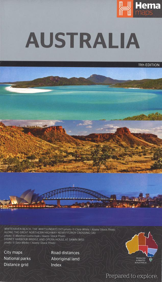 Australia Enlarged Road Map