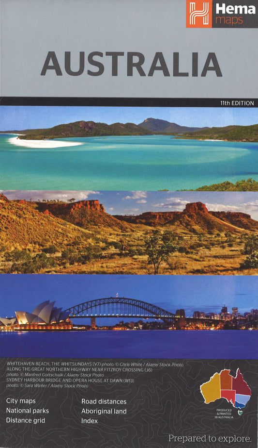 Australia Enlarged Road Map