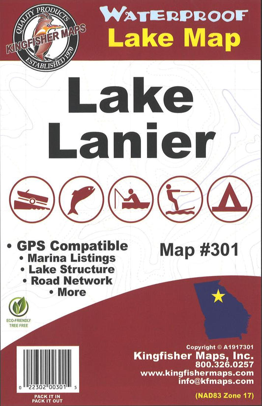 Lake Lanier Fishing Map