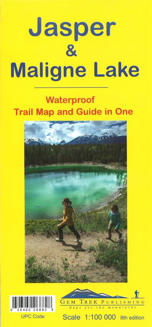 Jasper & Maligne Lake Map