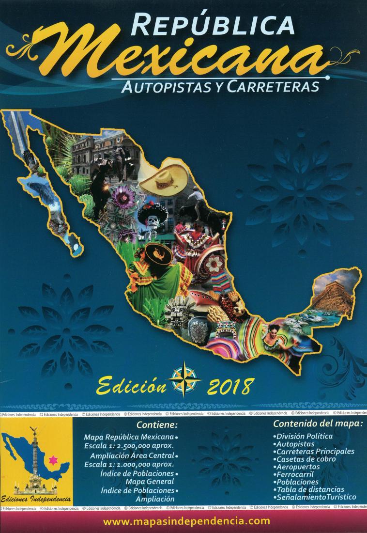 República Mexicana : autopistas y carreteras
