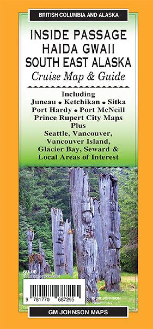 Inside Passage / Haida Gwaii / South East Alaska, British Columbia and Alaska Regional Map