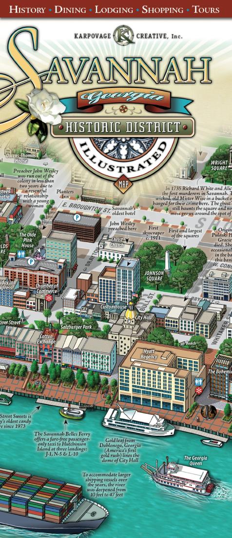 Savannah, Historic District Illustrated