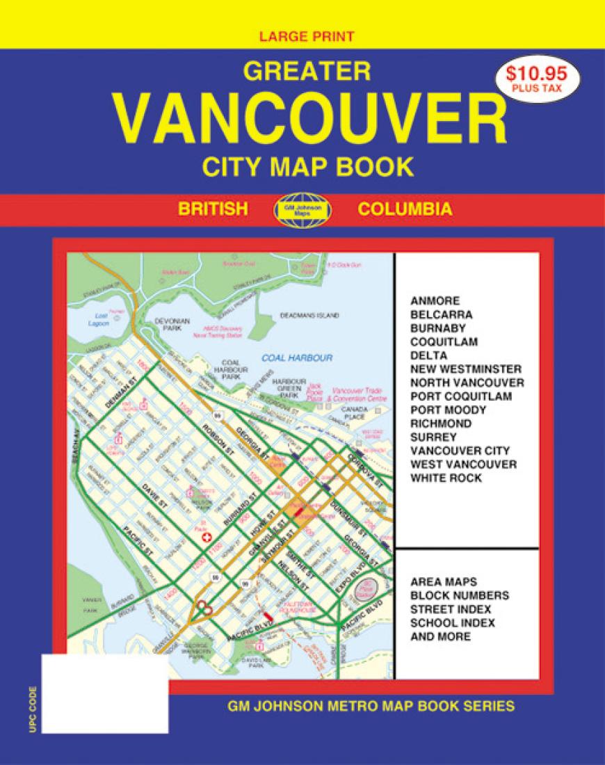 Greater Vancouver : city map book : large print