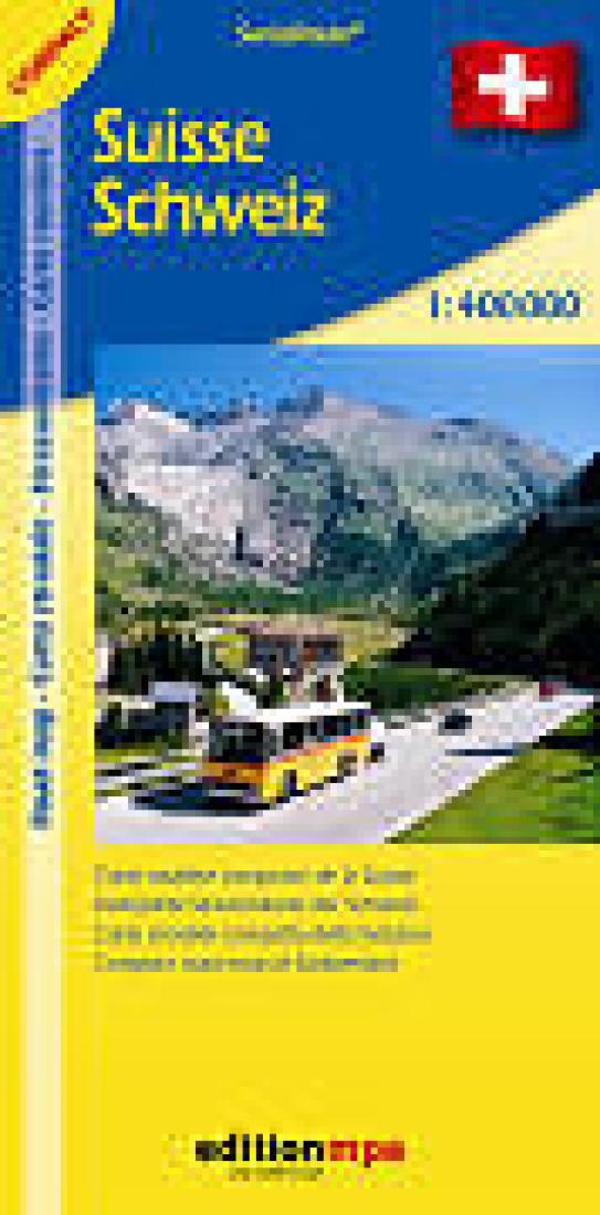 Switzerland Road Map : Compact Edition