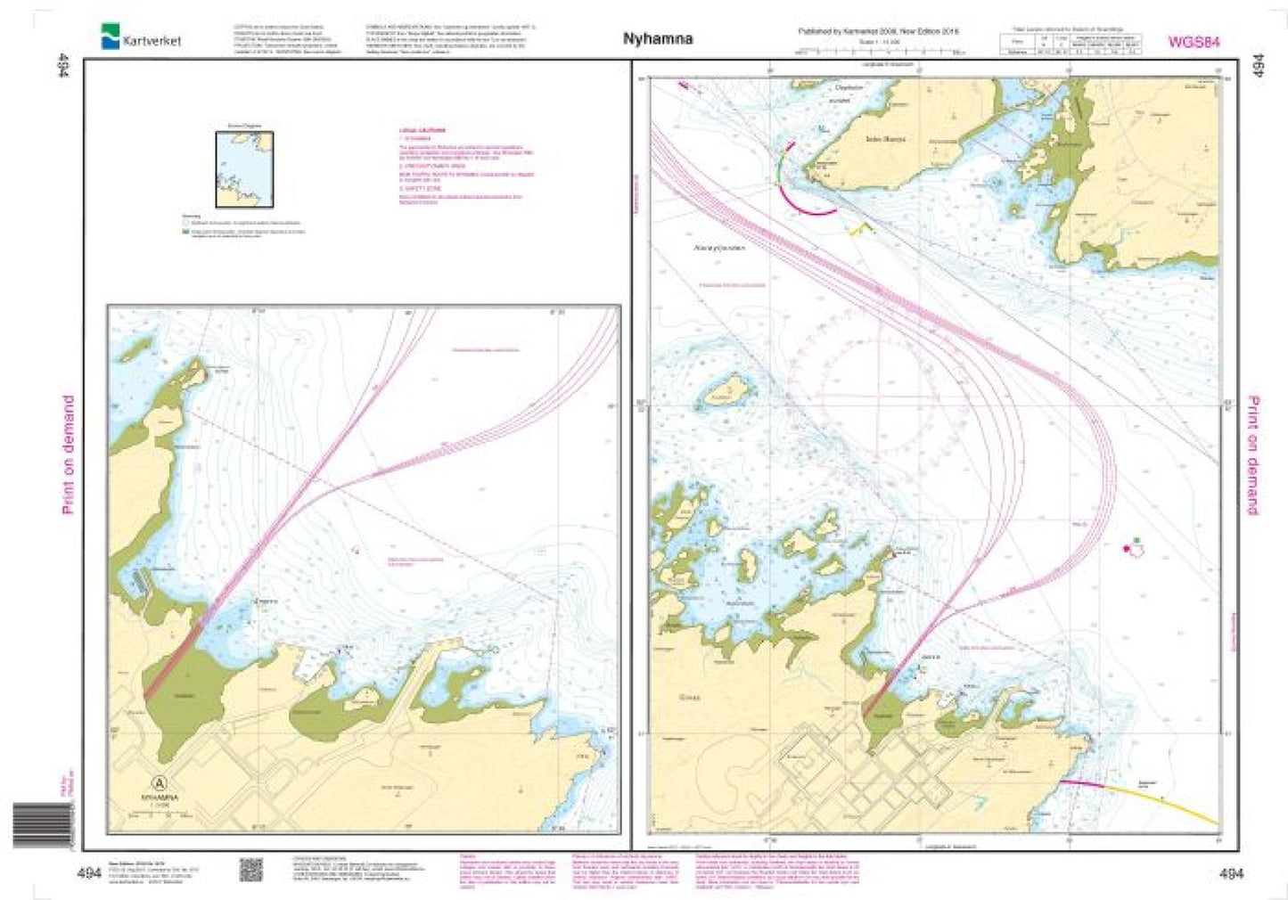 Nyhamna - 494 - Norway Kartverket Nautical Charts