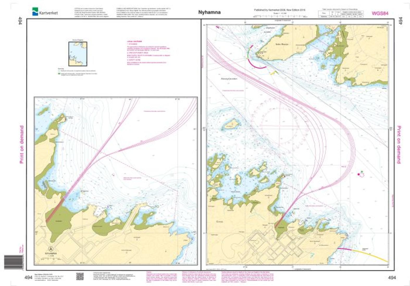 Nyhamna - 494 - Norway Kartverket Nautical Charts
