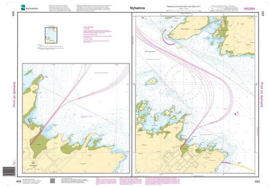 Nyhamna - 494 - Norway Kartverket Nautical Charts