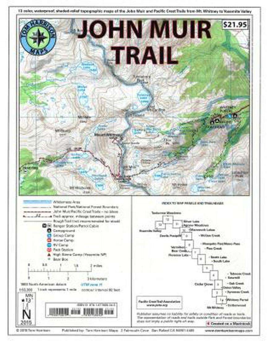 John Muir Trail Map-pack