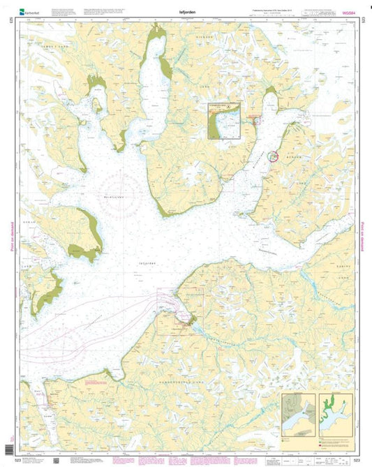 Isfjorden - 523 - Norway Kartverket Nautical Charts