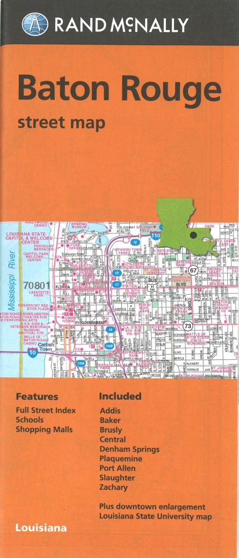 Baton Rogue, Louisiana Street Map