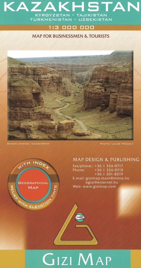 Kazakhstan Geographical Map