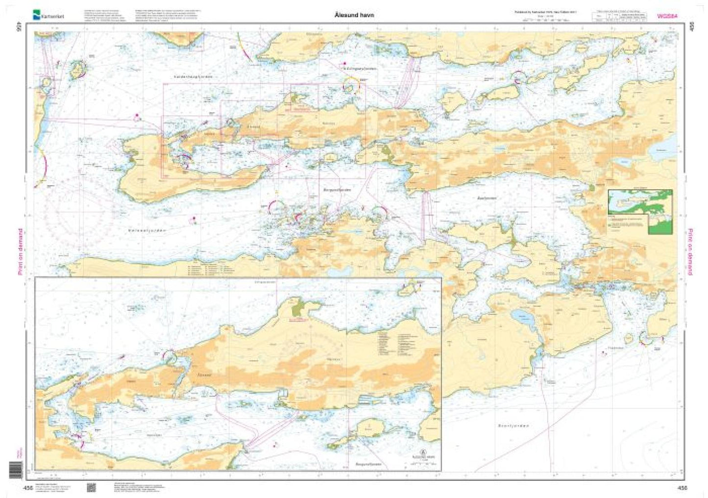 Ålesund havn - 456 - Norway Kartverket Nautical Charts