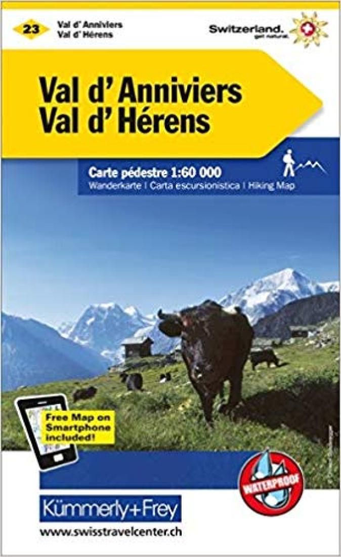 Val d'Anniviers : Switzerland Hiking Map #23