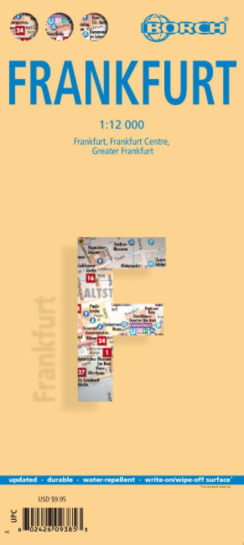 Frankfurt : 1:12 000 : Frankfurt, Frankfurt Centre, Greater Frankfurt = Frankfurt am Main : 1:12 000 : Frankfurt am Main, Frankfurt Zentrum, Frankfurt Großraum
