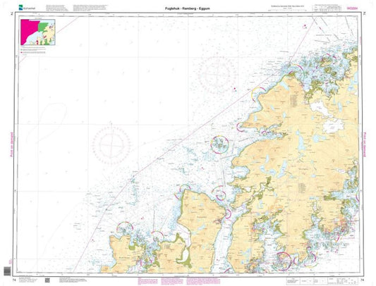 Fuglehuk - Ramberg - Eggum - 74 - Norway Kartverket Nautical Charts