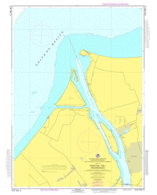 FRONTERA, TABASCO Y PROXIMIDADES - 841.3 - Mexico Nautical Charts by SEMAR