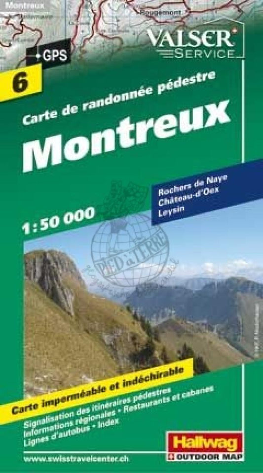 Montreux : carte de randonée pédestre : 6