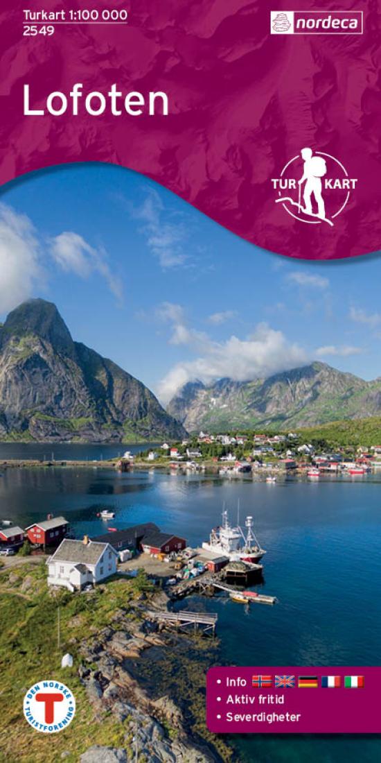 Lofoten 1:100,000 Trekking Map, #2549