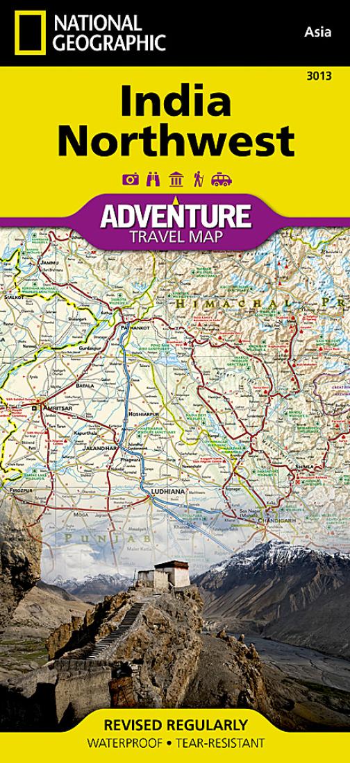 India, Northwest Adventure Map 3013
