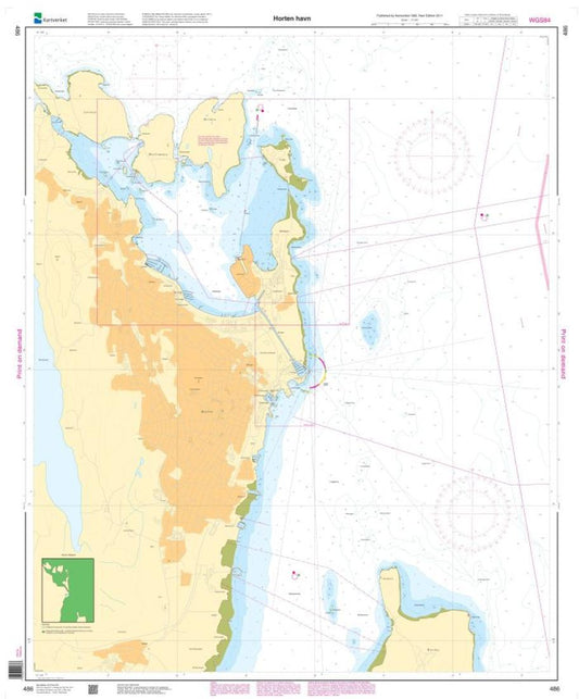 Horten havn - 486 - Norway Kartverket Nautical Charts