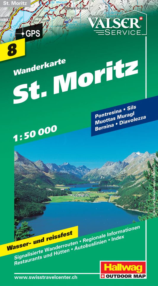 St Moritz : wanderkarte : 8