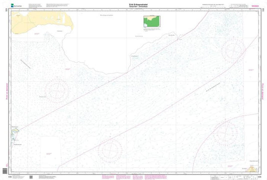 Erik Eriksenstretet. Sørporten - Svenskøya - 535 - Norway Kartverket Nautical Charts