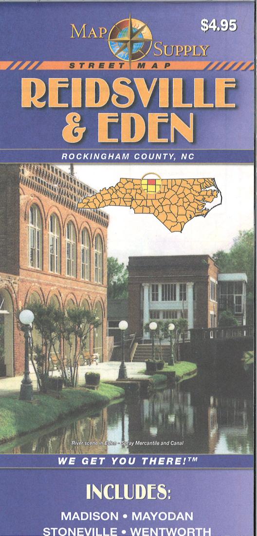 Reidsville & Eden : Rockingham County, NC : street map